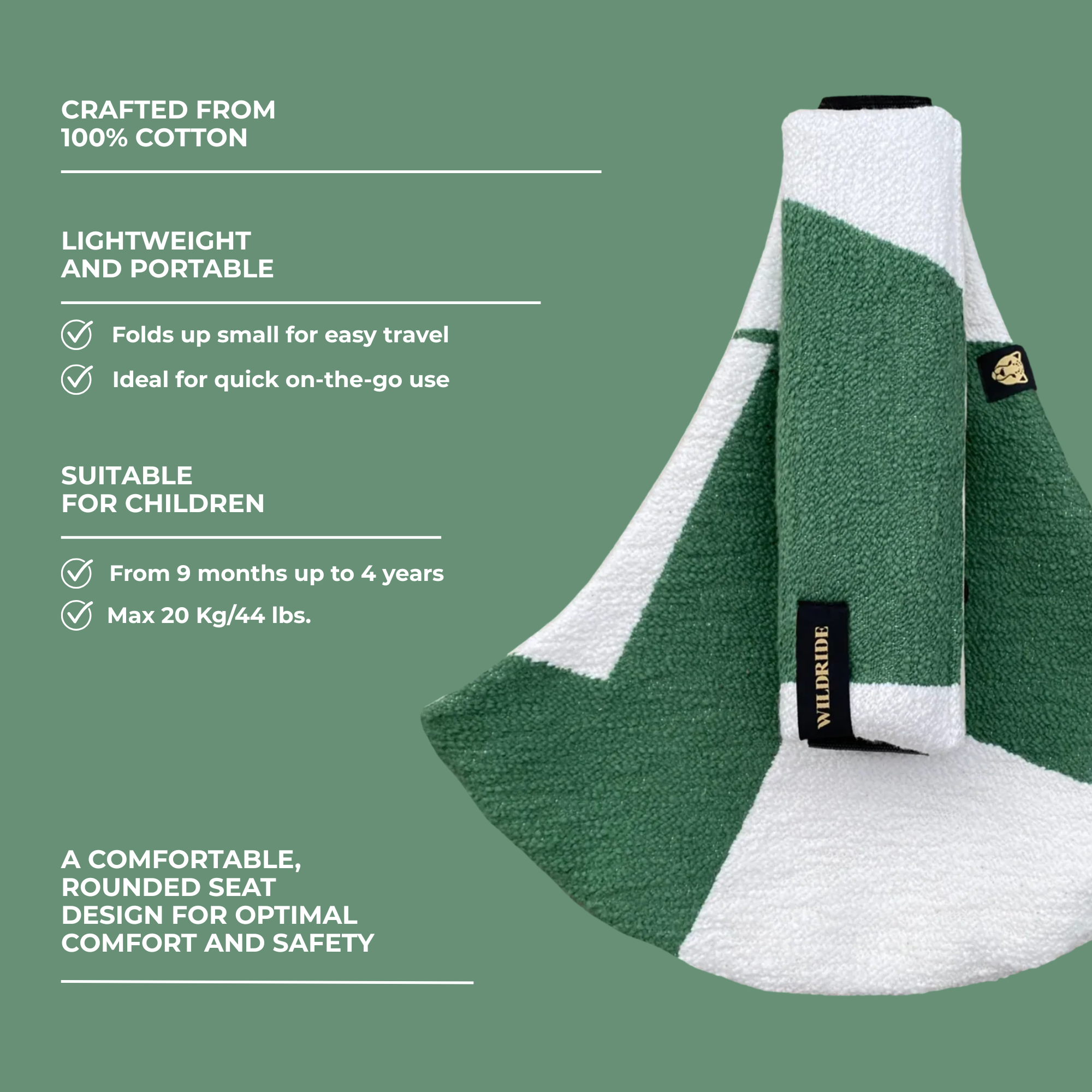 Toddler carrier Green Graphic | Wildride – Wildride USA Toddler carrier Green Graphic | Wildride – Wildride USA