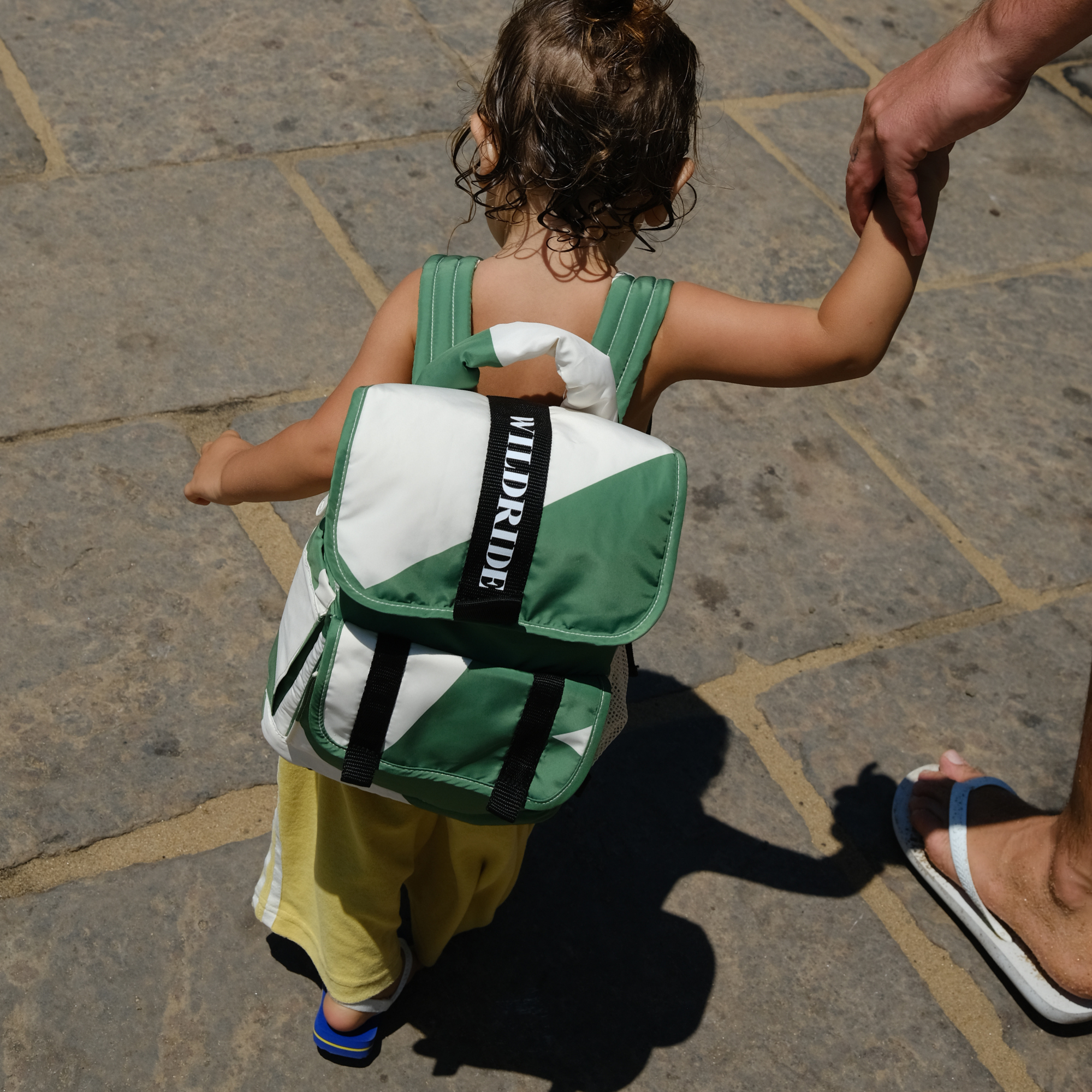 Wildride USA Recycled Kids Backpack Green Graphic Wildride USA Recycled Kids Backpack Green Graphic